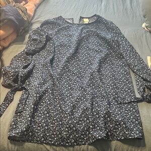 H&M blue floral dress